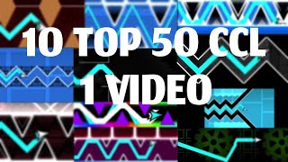 10 TOP 50 CONSISTENCY CHALLENGES IN 1 VIDEO (easy 4 atlas dude) Geometry Dash 2.206
