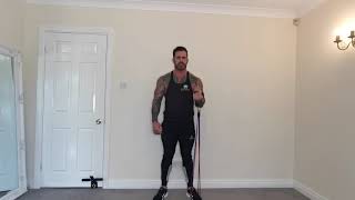 Resistance Band Single Arm Biceps Curls - Home Training Series - Coached By Charlie