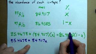 How to Find the Abundance of Each Isotope