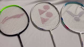 Yonex vs Lining vs Victor - Factor/stock strings comparison #badminton #racquets #badmintonlovers