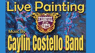 Live Painting @ Karnival of the Arts Music Festival East | Caylin Costello Band | #acrylicpainting