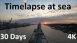 30 Days at sea | Timelapse | Europe | GoPro Hero 8 Black | 4K