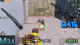 SOLO MATCH |? KILLS | M24 + M416| PUBG MOBILE| BY F1RE GAMER|