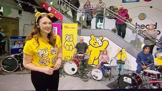 Drumming Live on TV with my students 👍