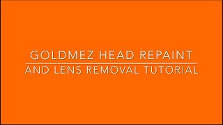 Mezco One:12 Collective GoldMez Head Repaint and Lens Removal Tutorial