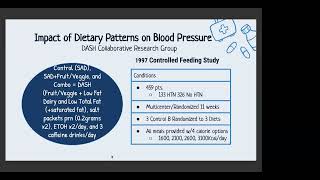 Dr Anne Park Journal Club - Dash Diet for Hypertension