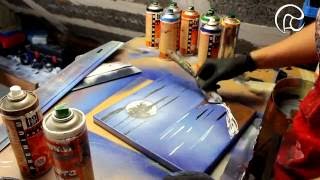 Wake Island (Canvas) - Spray Paint Art by René Sch