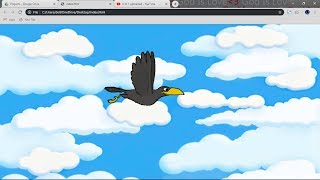 #CSZONE Flying Bird Animation In HTML CSS In A Simple Way With Source Code