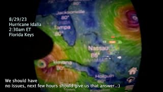 Hurricane Idalia 2:30am Tue in the Florida Keys