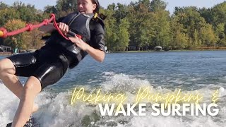 Picking Pumpkins & Wake Surfing