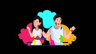 Happy Holi Animation Scene free motion graphics video (Free Download)