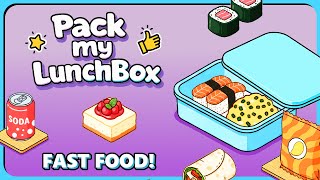 ASSEMBLE MEALS IN NEW COZY PUZZLER! Pack My LunchBox