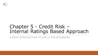 CAR 23 - Chapter 5. Internal Ratings Based (IRB) Approach