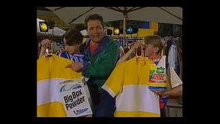 New Ariel Colour vs. Big Box Powder - Will it Remove Oil Stains? Jeff Banks [Early 90s, UK, VHS]