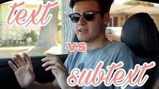 a short film on SUBTEXT vs TEXT. visual storytelling DODGE COLLEGE
