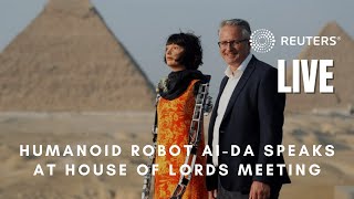 LIVE: Humanoid robot Ai-Da speaks at House of Lords meeting