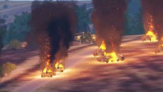 Real war simulation game, Arma Three, gameplay.