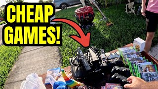 Video Game Garage Sale SCORE!