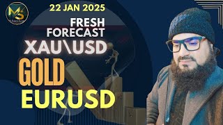 GOLD XAUUSD AND EURUSD ANALYSIS  |22 to 24 jan 2025 #goldforexanalysis #eurusd LONG TRADS