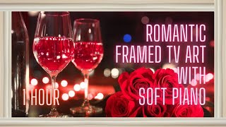 Valentine's Day Framed TV Art | 1 Hour Smooth Jazz | Full Relaxation