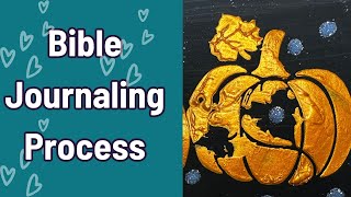 Bible Journaling Cards | Using Lunar Paste to Journal Isaiah 61 | Mixed Media Bible Journaling