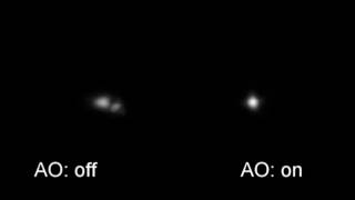 Star night observation with or without Adaptive Optics