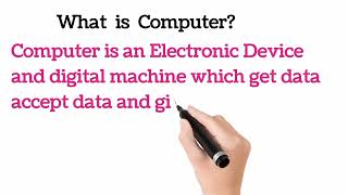 What. is Computer?Define Computer(@TechTutor-b2m