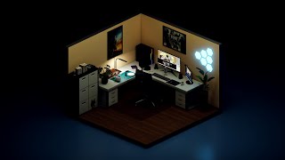 Blender Stream - Isometric Room #2