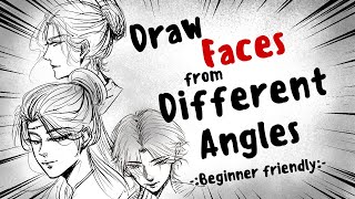 How to Draw ANIME FACES FOR BEGINNERS |Any angle | Hindi