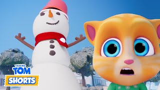 The BIGGEST Snowman! - Talking Tom - Fun Videos for Kids - Cartoons