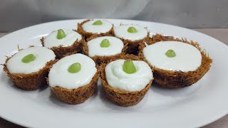 VERMICELLI WHIPCREAM CUPS | EID SPECIAL DESSERT |KATORI SEMAI RECIPE 