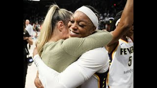 Kelsey Mitchell scores 34 as Fever shock Aces in WNBA semi-final series opener
