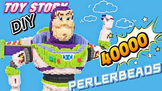 40000 Perler Beads DIY Challenge: Amazing 3D Buzz Lightyear Craft with a 27cm Tall Design