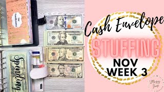 Cash Envelope Stuffing & P2P Budget  || Week 3 - November 2020