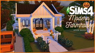 FALL MODERN FARMHOUSE 🍁🍂| THE SIMS 4 : Speed Build | NO CC