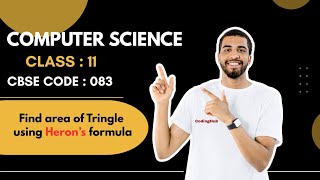 Find area of triangle using heron's formula😱🙂‍↔️#python #class11th #computerscience #CodingHub
