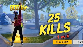 SOLO VS SQUAD || DESTROY WHOLE LOBBY 🔥 25 KILLS - GARENA FREE FIRE