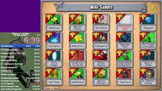 Plants vs. Zombies - All Mini-games in 1:55:39