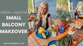 Italian-Inspired Small Balcony Makeover