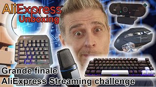 AliExpress Streaming challenge! GK103S gaming keyboard, lights and desk mat unboxing & mini review