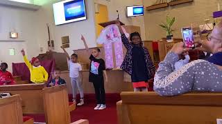 Children’s church perform for black history month part 1