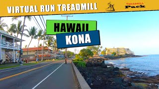 Virtual Run Hawaii Kona. 30 Min.  | No Music | Virtual Treadmill Run  |  @Treadmillpack