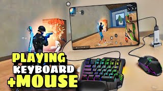 Playing Free Fire 🔥 With Keyboard And Mouse 🐭LIke Pc Player🫨