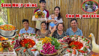Cha Mẹ Hai Bên Đến Nhà Ăn Tiệc Sinh Nhật Con Rể Đãi Món Lẩu Thái Hải Sản Gà Ủ Muối Gia Đình Vui Nhộn