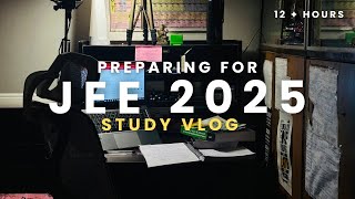 Day in a Life of jee 2025 aspirant📚 || working on goals 🎯|| 12 + hours