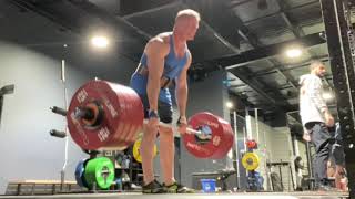Deadlifts 262.5kg x 2 and 222.5kg x 3 x 3