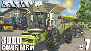 I Bought THE BIGGEST HARVESTER in FS25 | 3000 Cows Farm | Episode #7 | Farming Simulator 25