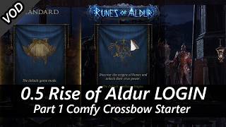 LOGIN 0.5 Rise of Aldur New League Comfy Crossbow Start VOD Part 1 Path of Exile 2