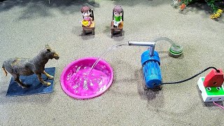 how to make mini motor water pump project