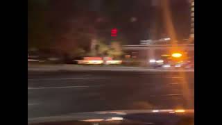 1 car, multiple tow trucks and 2 matches can be seen here in this video.